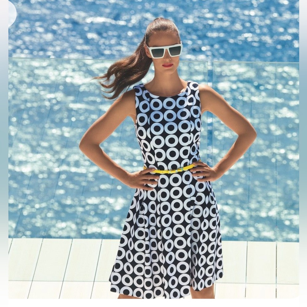 Joseph Ribkoff, black and white pattern, worn once